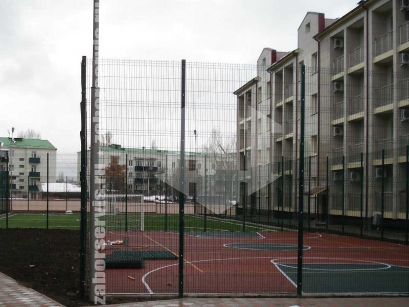 3D заборы зеленый для спортивной площадки 200 метров 5мм