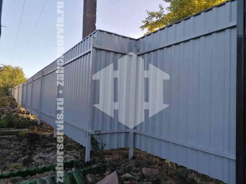 Забор из профнастила 95 метров