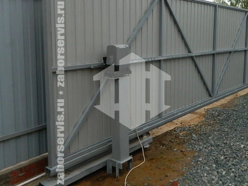 Откатные ворота с дистанционным управлением