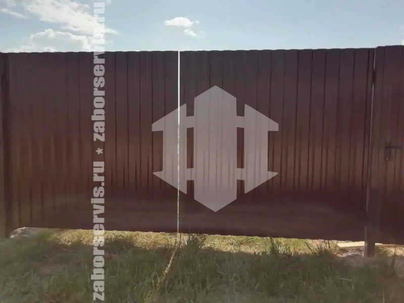 Забор из профнастила 36 метров