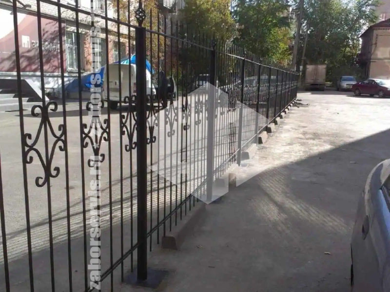 Кованый секционный забор 75 метров