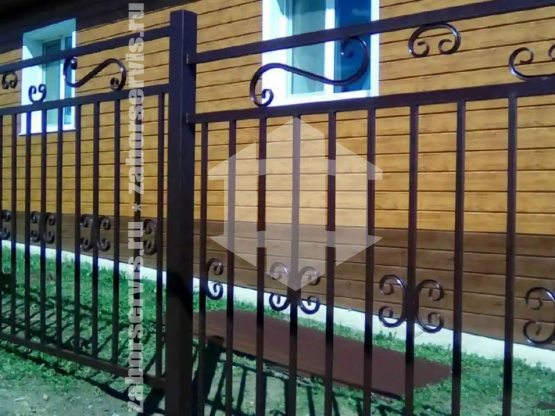 Кованый секционный забор 80 метров