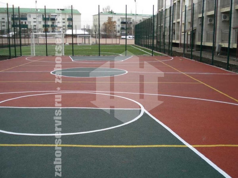 3D заборы зеленый для спортивной площадки 200 метров 5мм