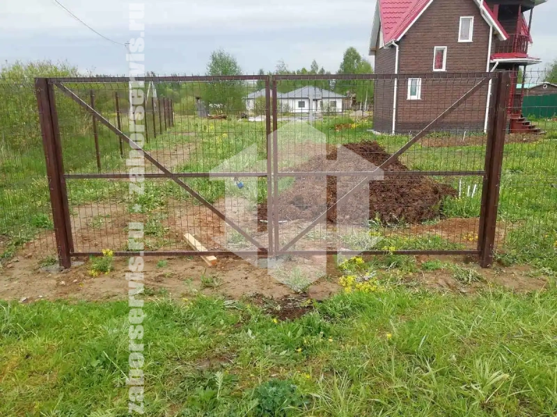 3D заборы для частного дома 105 метров 6 мм