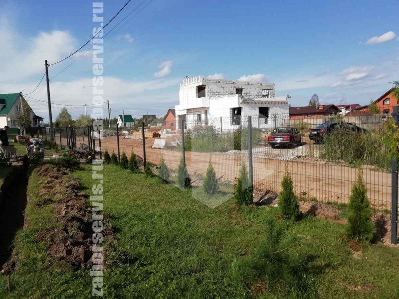 3D заборы зеленый 40 метров 6мм