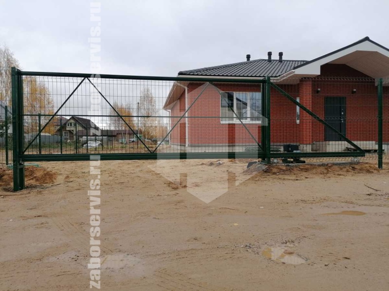 3D заборы для частного дома 12 соток 6мм