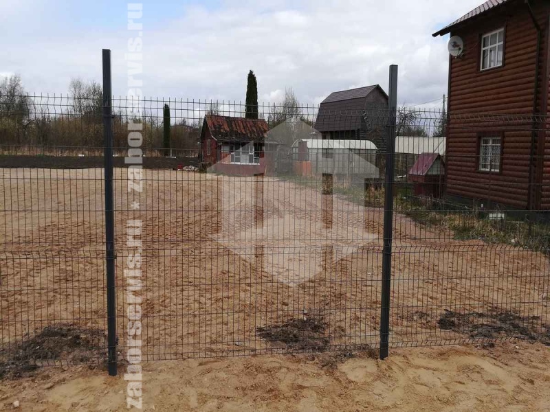 3D Забор 98 метров серый 5мм