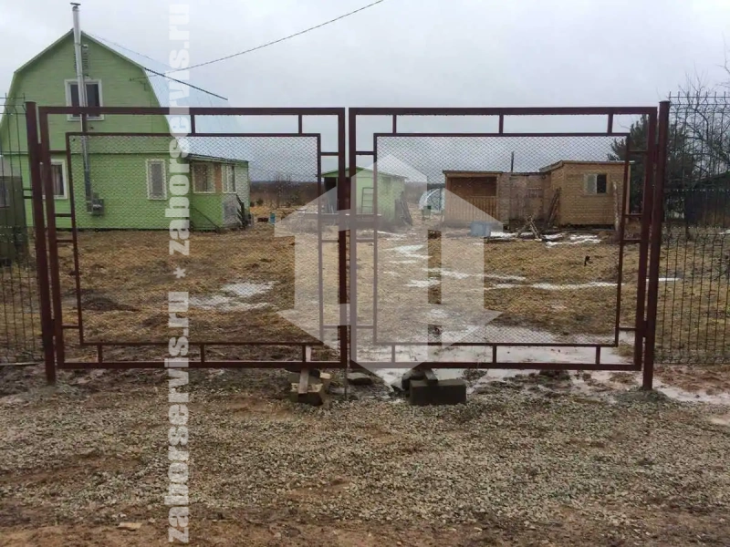 3Д забор с бетонированием столбов 85 метров