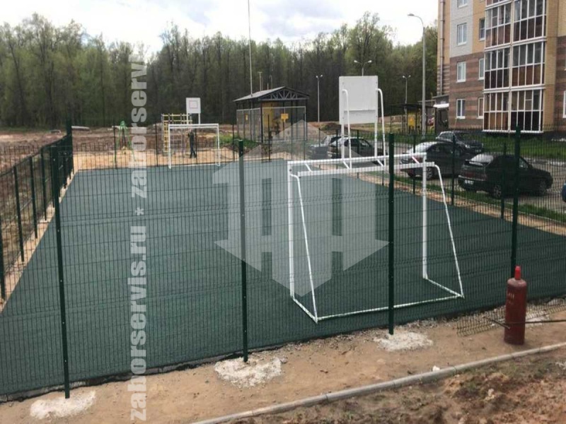 3D заборы для спортивной площадки 12 метров высота 3,0м