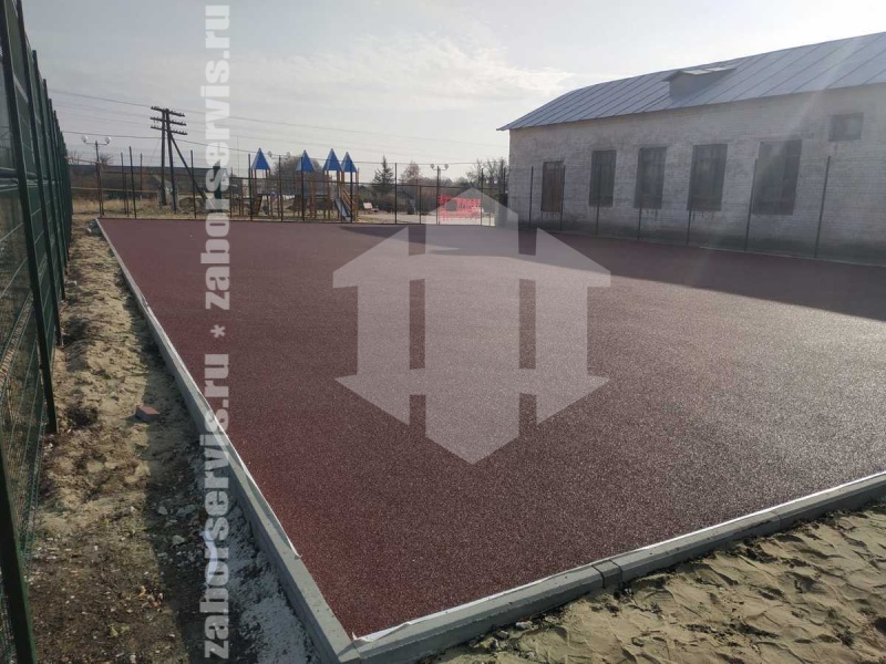 3D заборы для спортивной площадки 18 метров высота 3,0м